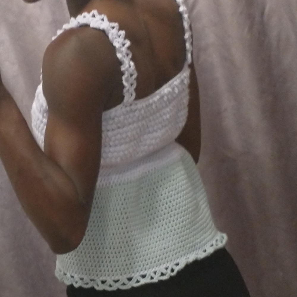 Summer Frill Crochet Top - Picture 2 of 4